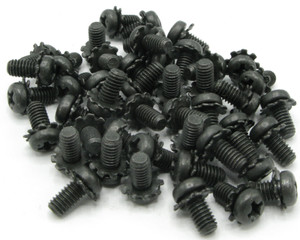 M4-0.7 x 8mm Steel Phillips Pan Head Machine Screws w/Washer, 25pcs