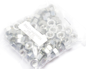 M6 Metric Steel Hex Nut, 100 Piece Lot M6 Metric Steel Hex Nut, 100 Piece Lot