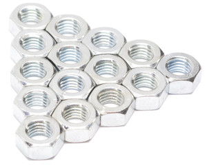 M14 x 10mm Metric Steel Hex Nut, 15 Piece Lot