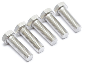 M12 x 40mm Stainless Steel Hex Bolts, 5 Piece Lot M12 x 40mm Stainless Steel Hex Bolts, 5 Piece Lot