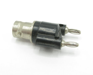 Pomona Electronics 3269, BNC Jack To Miniature Double Banana Plug Pomona Electronics 3269, BNC Jack To Miniature Double Banana Plug