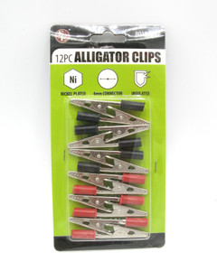 SE 8019AC12 2" Alligator Clip Set Insulated Grip, 12pcs SE 8019AC12 2" Alligator Clip Set Insulated Grip, 12pcs