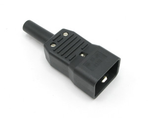 AC Plug IEC 60320 Male Straight Entry, C20, 20 AMP AC Plug IEC 60320 Male Straight Entry, C20, 20 AMP