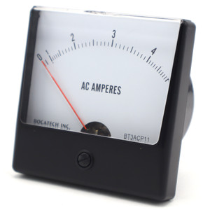 Panel Meter, 0 - 5 Amps AC Amperes. 85 x 85mm Panel Meter, 0 - 5 Amps AC Amperes. 85 x 85mm