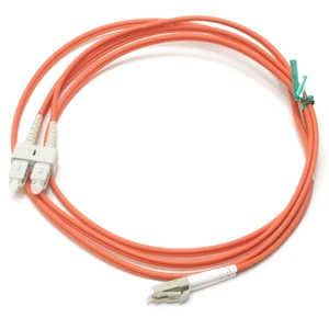 Fibertronics PC-KD6D30P02M LC to SC Duplex Patch Cable, Multi-Mode 62.5, 2m