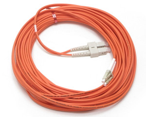 Fibertronics PC-KD6D30P11M LC to SC Duplex Patch Cable, Multi-Mode 62.5, 11m