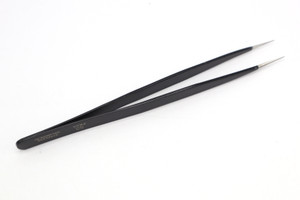 SS-B Stainless Steel Tweezers, Black SS-B Stainless Steel Tweezers, Black