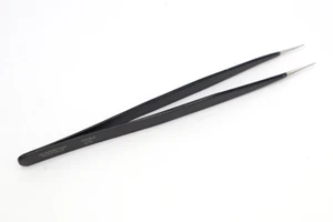 SS-B Stainless Steel Tweezers, Black