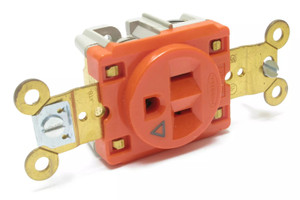 Hubbell IG5261 125VAC 15 Amp NEMA 5-15R Isolated Ground Receptacle, 4pcs Hubbell IG5261 125VAC 15 Amp NEMA 5-15R Isolated Ground Receptacle, 4pcs