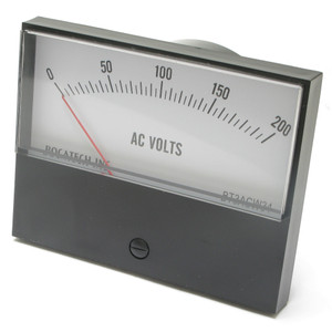 0 - 200 Volt AC Analog Panel Meter
