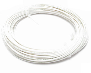 AWM 1180 Style 18AWG White PTFE Silver Plated Copper Wire, 100ft