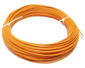 AWM 1180 Style 18AWG Orange PTFE Silver Plated Copper Wire, 100ft AWM 1180 Style 18AWG Orange PTFE Silver Plated Copper Wire, 100ft