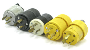 Assorted Brands NEMA L6-20P Twist-Lock Plug, 20 Amp 250VAC