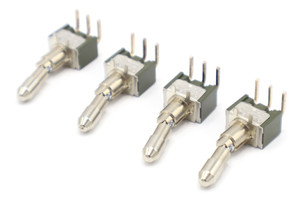 NKK Switches M-2012L Panel Mount MiniToggle Switch, 4pk