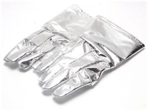 Oberon HR-PB-GLOVE-XL Heat Reflective Aluminized PBI Aramid Gloves, X-Large