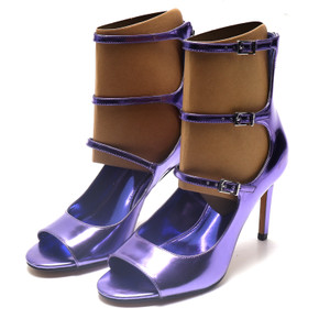 Vince Camuto Anikah Buckle Strap Open Toe Pump, Size Women's 6.5, Party Purple