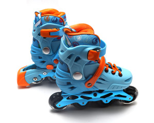 Gyroor Childrens Adjustable Inline Skates, Size 10J-13J, Blue Gyroor Childrens Adjustable Inline Skates, Size 10J-13J, Blue