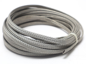 QQB575R30T0281 9/32" I.D. Tubular Braid, Tin Plated Copper, 25ft