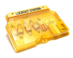 Master Lock 1482BP410 Wall Mounted Lockout Station