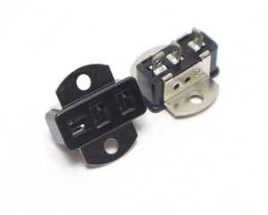 Cinch S-303-AB 3-Pin Female Industrial Sockets, 2pc