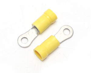 Panduit PV10-6R-D Pan-Term #6 Stud Ring Terminal, Yellow, 500pk Panduit PV10-6R-D Pan-Term #6 Stud Ring Terminal, Yellow, 500pk