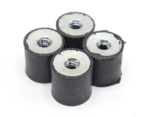 MSC 36690964 Vibration Isolation Mount, 1" Dia x 1" H, 25lb Capacity, 4pcs