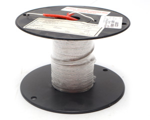 M22759/11-16-9 16AWG, Silver Plated, PTFE  Jacketed Wire, White, 100 Foot
