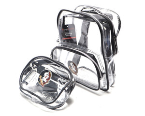 Florida State Seminoles Stadium Clear Backpack Bag Set Florida State Seminoles Stadium Clear Backpack Bag Set
