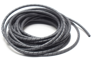 Spiral Wrap Tubing 1/4 Inch, Gray, 25ft