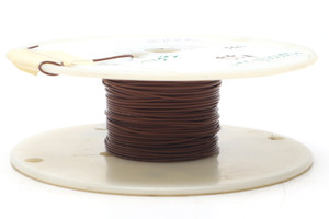 M22759/11-22-1 22 Gauge Silver Plated, PTFE  Jacketed Wire, Brown, 133ft