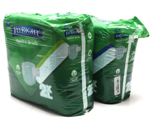 Medline FitRight Plus OptiFit Incontinence Briefs, 2x20pc, 2XL Medline FitRight Plus OptiFit Incontinence Briefs, 2x20pc, 2XL