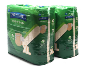 Medline FitRight Plus OptiFit Incontinence Briefs, 2x20pc, XL Medline FitRight Plus OptiFit Incontinence Briefs, 2x20pc, XL