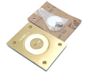 Hubbell S2425 Brass Rectangular Electrical Floor Box Cover, 1 Gang Hubbell S2425 Brass Rectangular Electrical Floor Box Cover, 1 Gang
