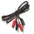 Heavy Duty Pair of Red and Black Test Leads with Alligator Clips