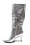 Modatope Tall Women's Boots, Silver, Size 9