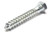 3/8" x 2.5" Zinc Plated Lag Bolt w/ Shank, 50pcs