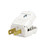 Power Connector, Male, 125 Volt, 15 Amp, White, 10 Pack