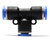 6mm (1/4 in.) Pneumatic Push in UnionTEE Fitting, Quick Connect, 900pcs