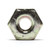 6-32 Zinc Plated Steel Hex Nuts, 100pcs