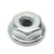 6-32 Zinc Plated Steel Hex Nuts w/ Flange, 100pcs 6-32 Zinc Plated Steel Hex Nuts w/ Flange, 100pcs