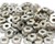 6-32 Galvanized Steel Hex Nuts, 50pcs