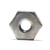6-32 Galvanized Steel Hex Nuts, 50pcs