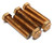 1/2"-13 X 2-1/2" Bronze Fully Threaded Hex Bolts, 5pcs