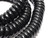 Alpha Wire 743/3 23AWG 3-Conductor PVC Coiled Retractile Cord, 4-12ft