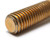 1/2"-13 x 2" Brass Plated Steel Hex Bolts, 5pcs 1/2"-13 x 2" Brass Plated Steel Hex Bolts, 5pcs