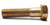 1/2"-13 x 2" Brass Plated Steel Hex Bolts, 5pcs 1/2"-13 x 2" Brass Plated Steel Hex Bolts, 5pcs