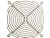 Fan Guard for 5in. Sq. (127mm) Fan. Heavy Duty