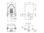 PC Mount Telephone RJ11, MODULAR Jack, 6x4, Pack of 4