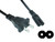 Power Cord 58in IEC C7 Non-Polarized, Figure-8, 20/2 AWG
