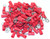 Ring Terminal, Red for 18-22AWG, #6 Stud, 100 pcs